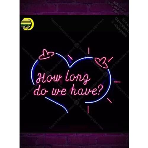 Neon Signs for How long do we have Restaurant Beer love room Store Wall Displays neon lights for rooms Neon Light Real Glass