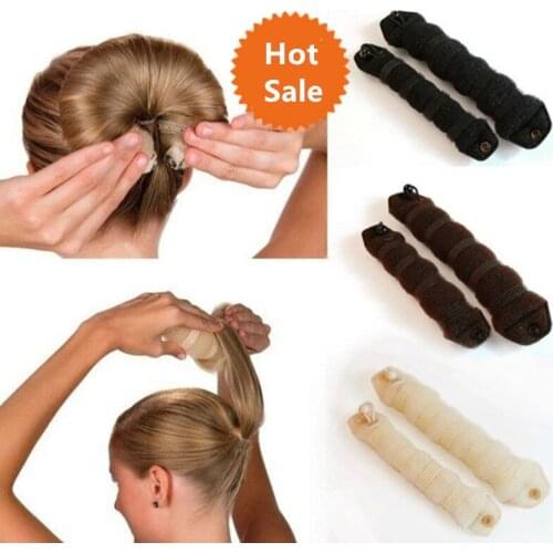 Hair Bun Maker Donut Magic Foam Fashion Sponge Easy Big Ring Hair Styling Tools for Girls Women Hairstyle Hair Bun Accessories