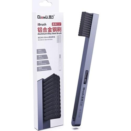 QianLi iBrush Superfine Steel Wire Brush Cleaning Polishing Glue Removing For IPhone Motherboard CPU PCB Soldering Repair Tool