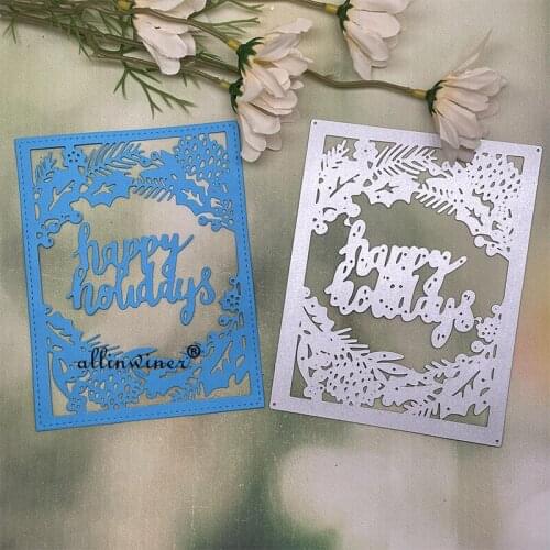 Berry leaves frame Metal Cutting Dies Stencils For DIY Scrapbooking Decorative Embossing Handcraft Die Cutting Template