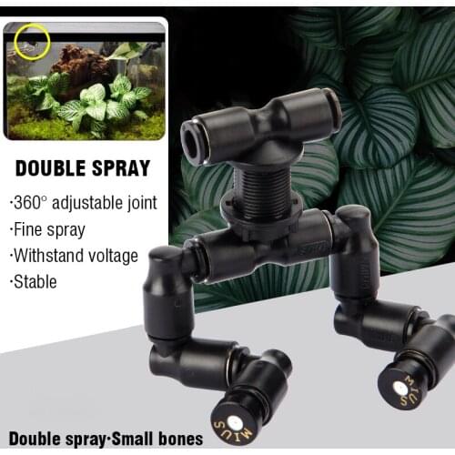 Adjustable Reptiles Fogger Mist Sprinkler for Garden Greenhouse Irrigation Plastic Tools Parts