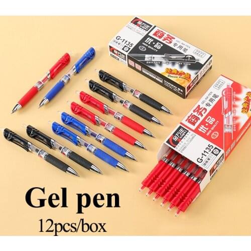 KNOW Ink Gel/Neutral Pens Black/Red/Blue 0.3/0.38/0.5/0.7/1.0mm Refills Gel Ink Pen Writing/Learning Stationery Supplies Unisex