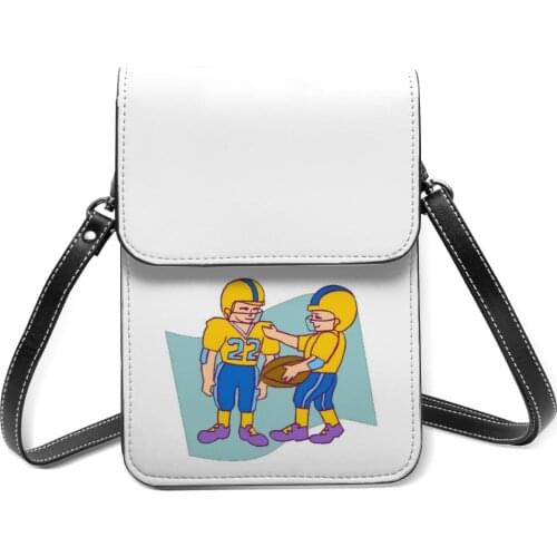 Football Shoulder Bag Bulk Stylish Mobile Phone Bag Leather School Female Bags