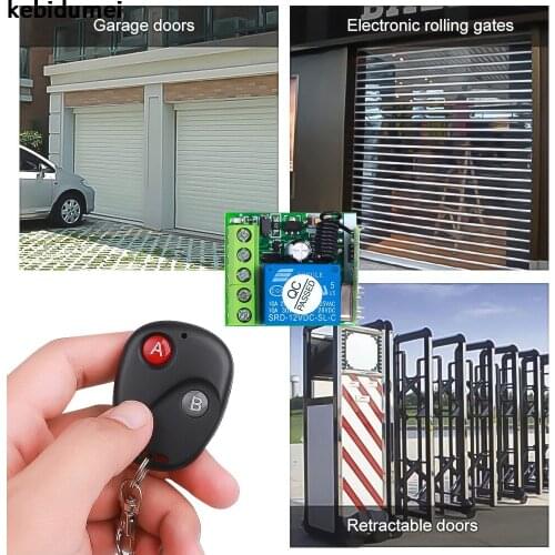 433 Mhz Universal Wireless Remote Control Switch DC 12V 1CH relay Receiver Module RF Transmitter Remote Controls