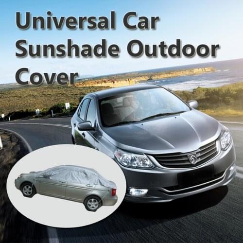 Heat Protection Silver Prevent PVC Car sun shade 3L Dustproof Waterproof Universal Half Car Covers 3.0*1.5*0.5m