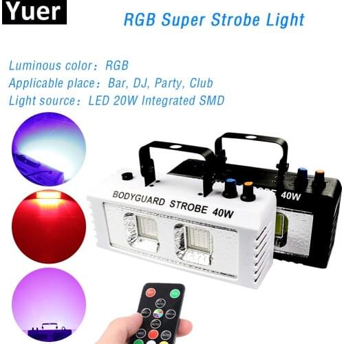 RGB 3IN1 DJ Disco Strobe Lights Remote Control Sound Flash Party Wedding Bar Stage Lighting Effect 40W 60W 80W 100W Wall Wash