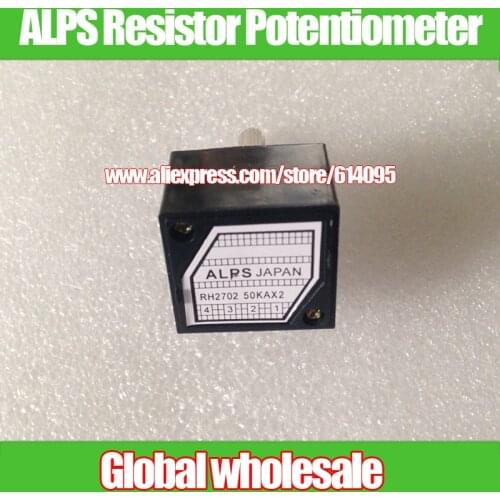 1pcs ALPS Resistor Stepper Dual Exponential Volume Potentiometer RH2702 250KAx2