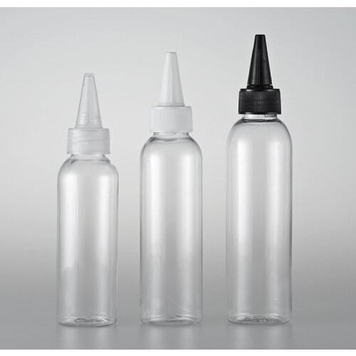 120ML 150ML 200ML X 30 Empty E liquid Plastic Container With Pointed Mouth Cap Lotion Bottles With Screw Cap Cosmetic Packaging