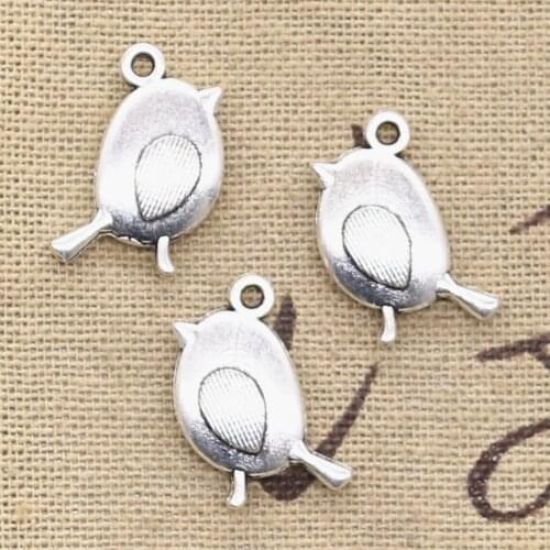 15pcs Charms Bird 20x13mm Antique Bronze Silver Color Plated Pendants Making DIY Handmade Tibetan Bronze Silver Color Jewelry