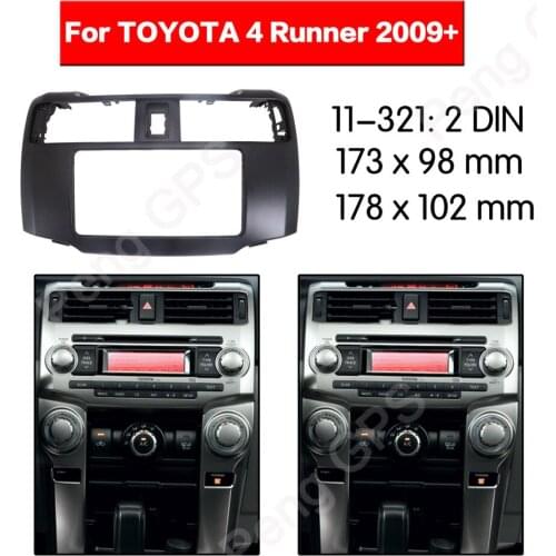 2 DIN Car Radio stereo Fitting installation adapter fascia For TOYOTA 4 Runner 2009+ 202*102mm frame Audio