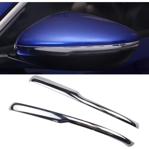 For Honda Accord 2018 Outer Side Door Rear View Mirror Cover Strip Trim Chrome