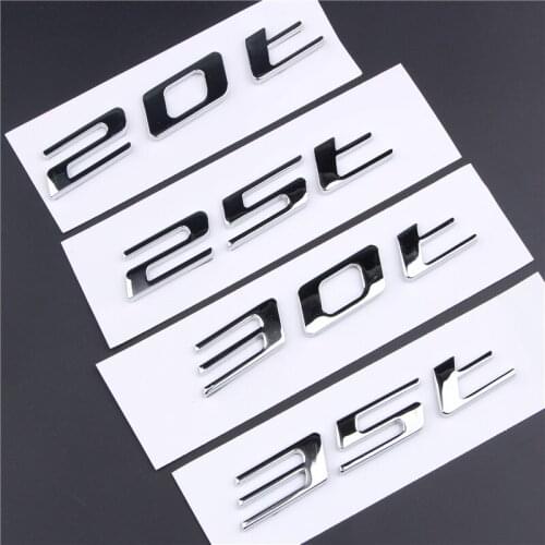 3D Abs Plastic Letters Numbers 25t 30t 35t 20t XF XJL Emblem for Badge XJ XE F-TYPE F-PACE Fender Trunk Car Styling Sticker