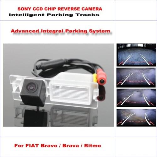 Car Intelligentized Reverse Camera For FIAT Bravo/Brava/Ritmo 2011-2015 Rear View Backup Dynamic Guidance Tracks CAM