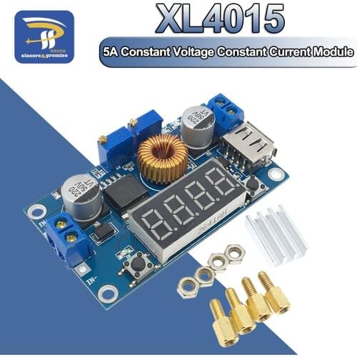 DC-DC XL4015 5A Digital LED Drive Lithum Battery Charger Module CC/CV USB Step Down Buck Converter With Voltmeter Ammeter