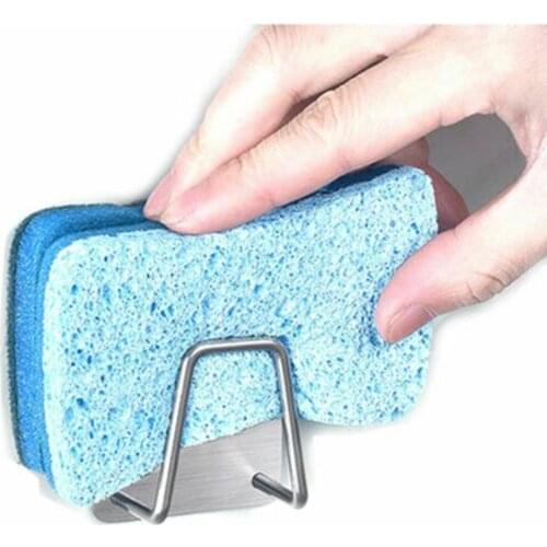 Kitchen Sponge Holder Stainless Steel Rack For Brush Soap Dishwashing Liquid Drainer Kitchen Bathroom Sundries Organizers 19DEC6