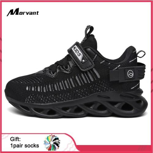 Kids Casual Shoes Soft rebound Sole Kids Sneakers non-slip Childrens Sports Shoes Boys Casual Breathable Mesh Kids shoes