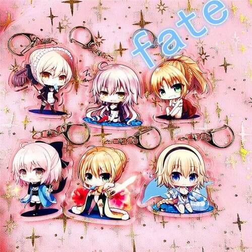 Fate/Grand Order FGO Anime Strap Enkidu Merlin Arjuna Archer Chulainn Karna Arjuna Gilgamesh Acrylic Keychain