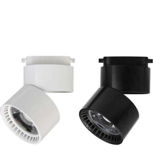 Hot sale15W LED Track Light 15W COB LED Ceiling Down Light Warm White/Natural White/Cold White Led Rail Lamp White/Black shell