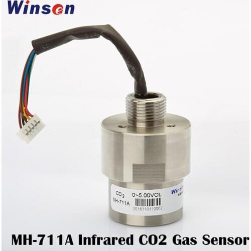 1pc Winsen MH-711A Infrared CO2 Sensor High Sensitivity & Resolution UART, Analog Voltage Signal Temperature Compensation
