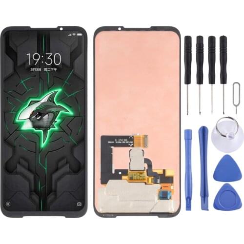 IPartsBuy Original AMOLED Material LCD Screen and Digitizer Full Assembly for Xiaomi Black Shark 3 Pro