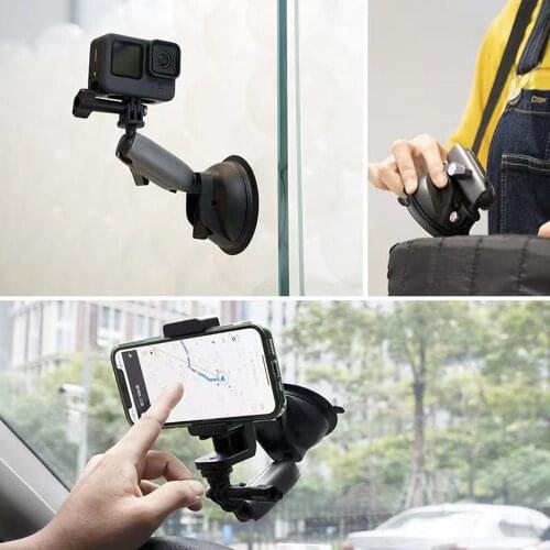 Suction Cup Mount Compatible for DJI Series, Gopro Series ,OSMO Series, Insta360 Series,Action Camera, Andrio/IOS Phone Bracket