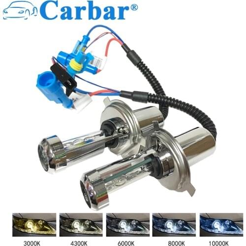 Carbar# H4 Xenon HID 35W 4300K 6000K 8000K HID Xenon Lamp Car HID Xenon Headlight Bulb 35W H1 H3 H4 Hi/Lo Beam H7 H8 H11 9005