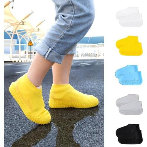 Reusable silicone shoe cover unisex waterproof shoe cover non-slip shoe protective cover outdoor rain boots indoor dust-proof fo