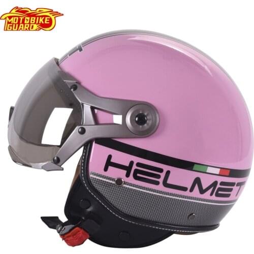 Genuine GXT retro motorcycle 3/4 leather Helmet Men Vintage Motorcycle Helmets Bike Bicycle Helmets Scooter Women Moto Helmet