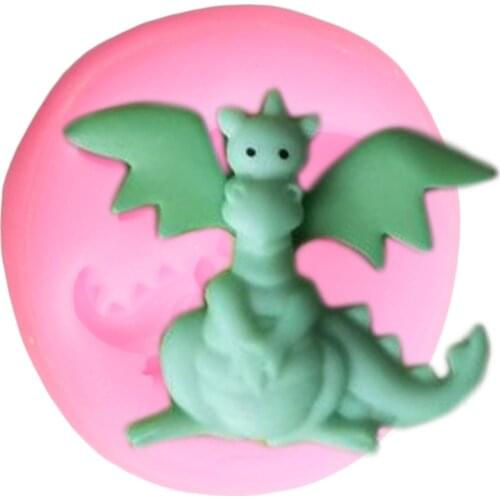 Cartoon Cute Dragon Silicone Molds Cake Border Fomdant Mold DIY Party Cake Decorating Tools Chocolate Gumpaste Candy Clay Moulds