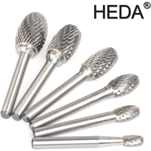 EX-Series Tungsten Carbide Burr Bit Rotary Files Milling Cutter Engraving Heads Hand Tools Set For Grinding Metal Wood Carving