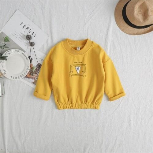 2019 New Baby Girl T Shirt Clothes Childrens Pullovers Sweatshirts Kids Girls Printed Tee Shirt Baby Cotton Long Sleeve Top Tee