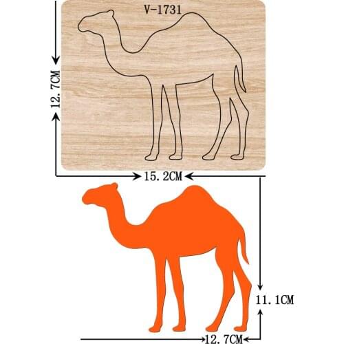 New camel wooden dies cutting dies for scrapbooking Multiple sizes V-1731