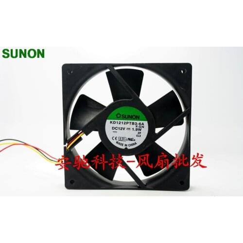 For Sunon KD1212PTB3-6A 12V 1.9W double ball 12cm 12025 120mm cooling axial fans