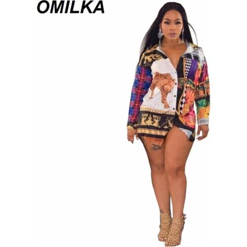 Блузки с принтом OMILKA China At AliExpress