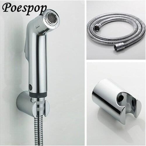 POSEPOP Bidets ABS Sprayer Hand Held Toilet Bidet Sprayer Toilet Shower Anus Vagina Cleaner Shattaf Toilet Shower Spray Sets