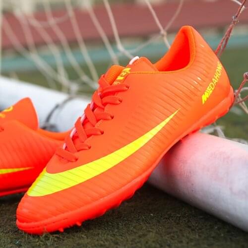 Professional Men Kids Turf Indoor Soccer Shoes Cleats Original Superfly Futsal Football Boots Sneakers Men Chaussure De Foot New