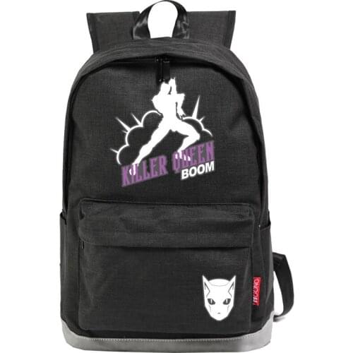 JoJos Bizarre Adventure Killer Queen Cosplay Backpack Dayback Student School Teentage Laptop Travel Rucksack Shoulder Bag Gift