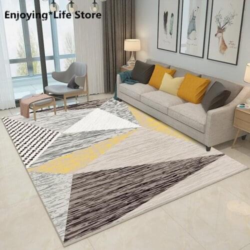 Modern Minimalist Bedroom Living Room Carpet Nordic Coffee Table Sofa Cushion Bedroom Covering Non-slip Carpet Floor Mat