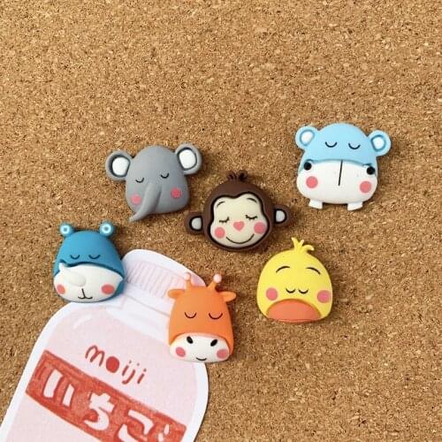 6pcs Standard Pin Animals Thumbtacks Cartoon Push Pin Creative Cute Thumb Tacks Pins DIY Decoration Office Binding Stationery