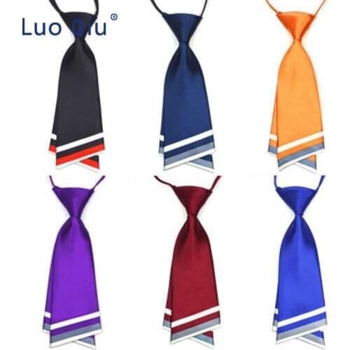 Womens wear tie professional wear-resisting air hostess bank work uniform student uniform can unbuckle tie