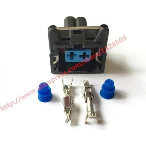 5 Sets 2 Pin Wire Electrical Connector Housing Automotive