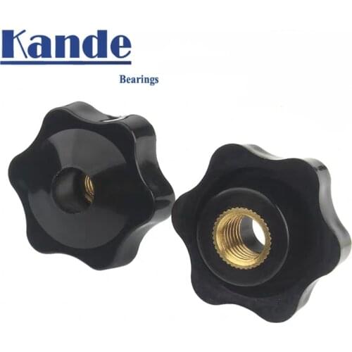 1pc M6 M8 Thread Star Knob Bakelite Sharped Knob Through Hole Female Thread Nut Clamping Knob Handles Torx nut Woodworking