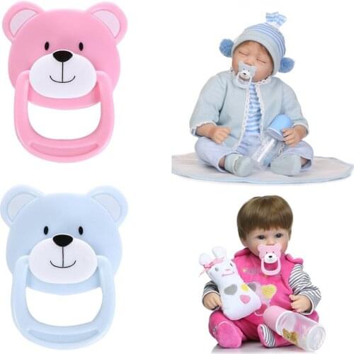 1pc New Dummy Pacifier For Reborn Baby Dolls With Internal Magnetic Accessorie Cute Gift Baby Nipple Lovely Christmas Toy