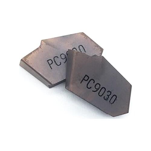 10PCS SP400 PC9030 grooving carbide inserts lathe cutter turning tool Parting and grooving tool Parting off
