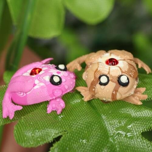 10pcs/lots Polymer Clay Manual Doll Frog Animal Figure Toy Beads Children Kids Handiwork Crafts Items Artifact Making Accessorie