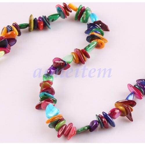 TUMBEELLUWA Irregular Shell Beads Multicolor Abalone Shell Charms For Jewelry Making DIY Necklace Bracelet Accessories