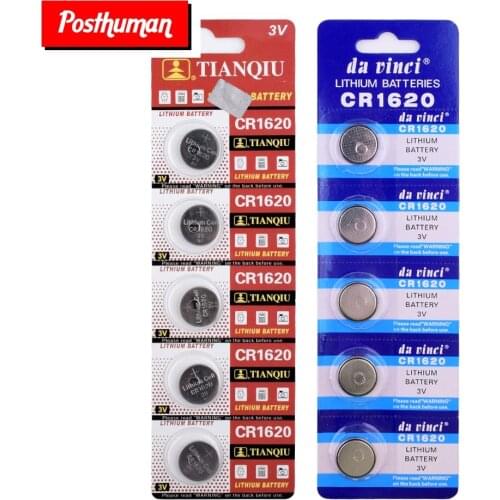 CR1620 Lithium Battery For Watches,clocks 5Pcs/Lot 3V 280-208 3V Cell Battery Button Battery 1620 ECR1620 DL1620 Hot Wholesale
