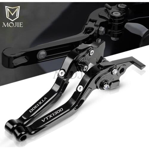 For Honda VTX1300 VTX 1300 C VTX1300C Retro Motorcycle Accessories CNC Adjustable Folding Extendable Brake Clutch Levers