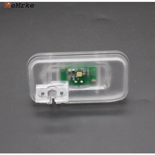 EEMRKE Car Rear Camera Bracket Housing Mount Led License Plate Lamp for Toyota Land Cruiser 200 Russia 2016 2017 2018