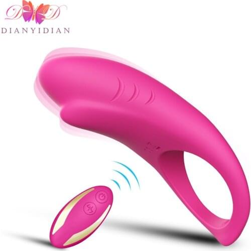 Cock Ring Penis Adult Sex Toy For Couple Vibrating USB Penis Ring Delay Premature Ejaculation Couple Resonance Sex Toy for Men